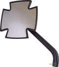 Iron Cross Mirror Black, Anodized For Harley-Davidson