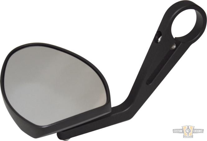 Ferrara 2 Bar End Mirror Black, Anodized For Harley-Davidson