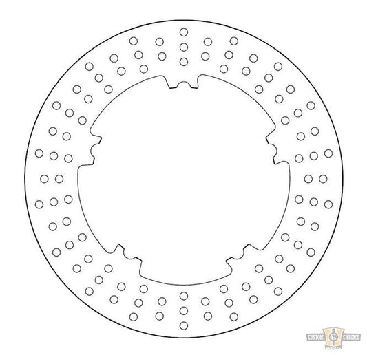 Rigid Brake Rotor Stainless Steel 11,5" Rear For Harley-Davidson