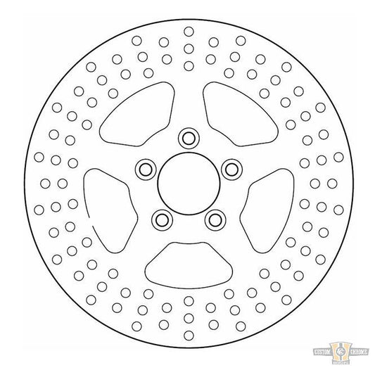 Rigid Brake Rotor Stainless Steel 11,5" Rear For Harley-Davidson