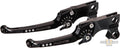 Good Guys Adjustable Hand Control Replacement Lever Black Anodized For Harley-Davidson