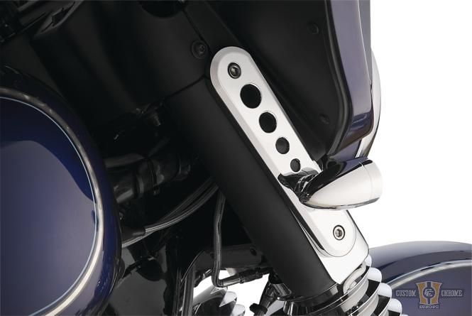 Touring Fork Turn Signal Bracket Black For Harley-Davidson