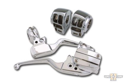 Touring Hand Control Kit Chrome 11/16" For Harley-Davidson