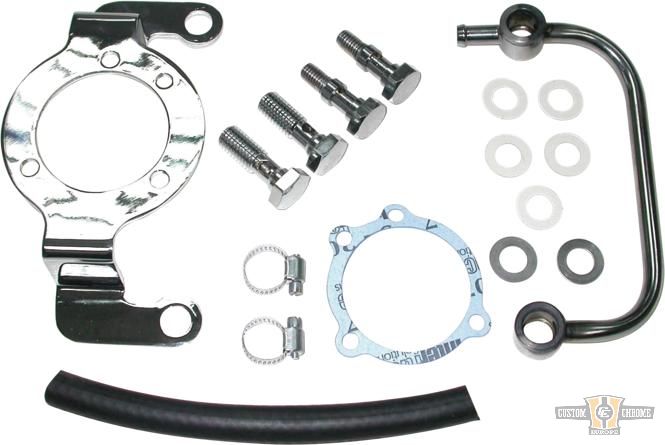 Breather Kit with Mounting Bracket For Harley-Davidson