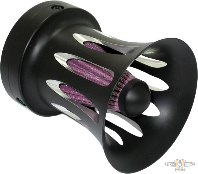 Velocity Stack Air Cleaner Black For Harley-Davidson