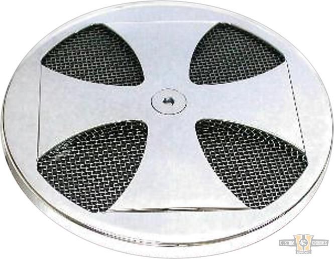 Maltese Cross Air Cleaner Cover Chrome For Harley-Davidson