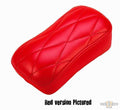 EZ Deluxe Diamond Suction Pillion Pad White For Harley-Davidson