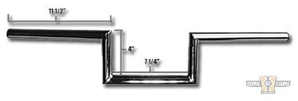60s Wide Style 4 Handlebar For Harley-Davidson