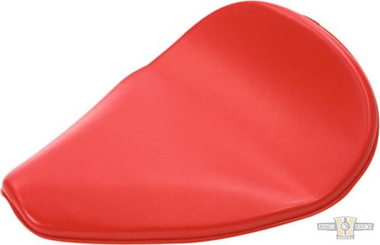 MB Medium Back Side Up Smooth Solo Seat Red Synthetic Leather For Harley-Davidson