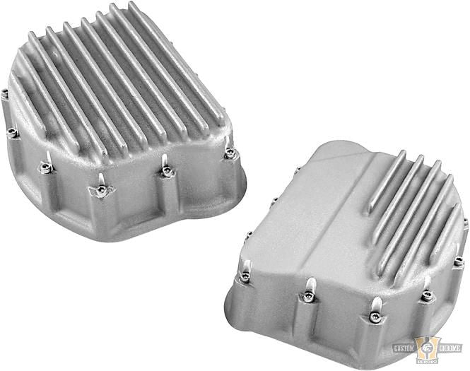 Finned Dishpan Rocker Box Cover Raw For Harley-Davidson