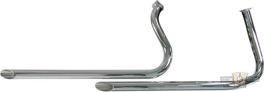 Drag Pipes Exhaust Chrome For Harley-Davidson