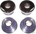 Heavy-Duty Polyurethane Handlebar Damper Kit Chrome Clear For Harley-Davidson