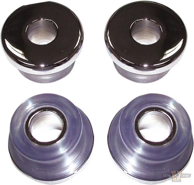 Heavy-Duty Polyurethane Handlebar Damper Kit Chrome Clear For Harley-Davidson
