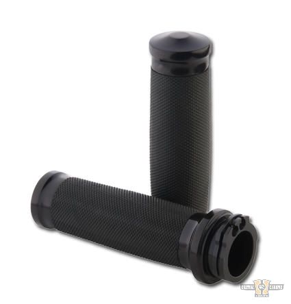 Tornado Grips Black 1" Anodized Throttle By Wire For Harley-Davidson