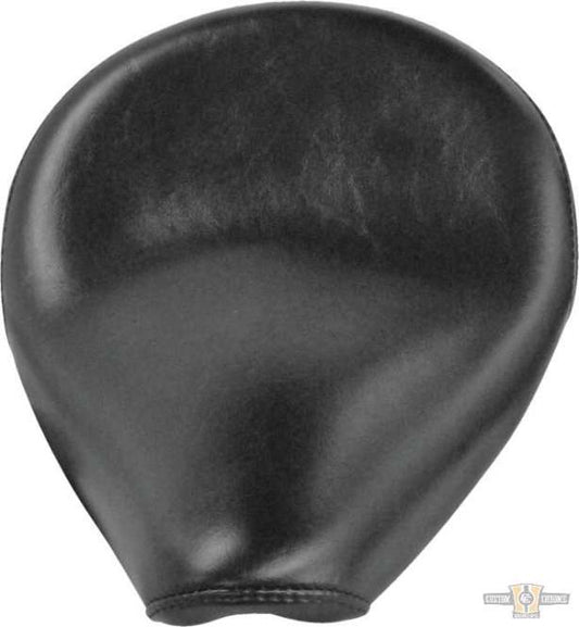 Buddy Boy Small Smooth Seat Black Vinyl For Harley-Davidson