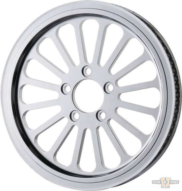 Super Spoke Pulley Chrome 1 1/8" 70.0 teeth For Harley-Davidson