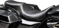 Silhouette 2 Up Smooth Seat Black Vinyl For Harley-Davidson