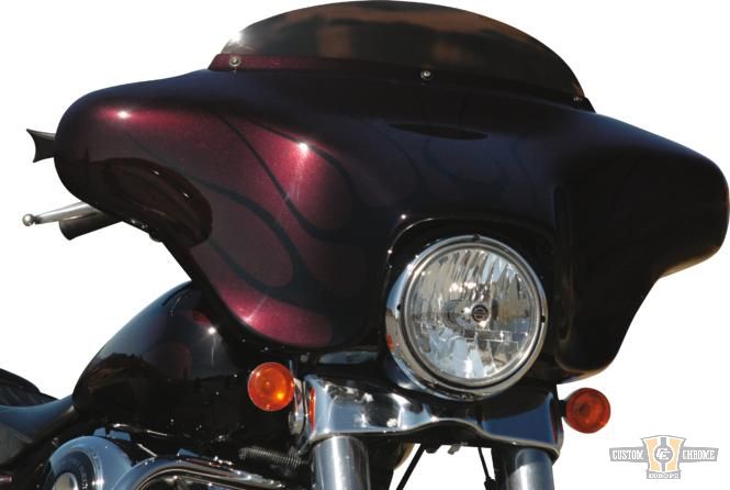 4" High Performance Replacement Windscreen Dark Smoke For Harley-Davidson