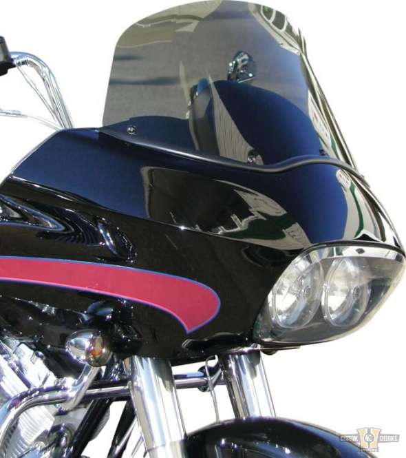 12" High Performance Replacement Windscreen Dark Smoke For Harley-Davidson