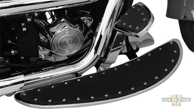 Banana Long Floorboards Chrome For Harley-Davidson