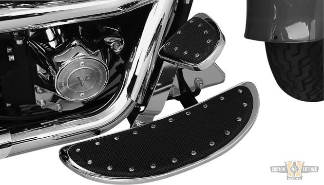 Banana Short Floorboards Chrome For Harley-Davidson