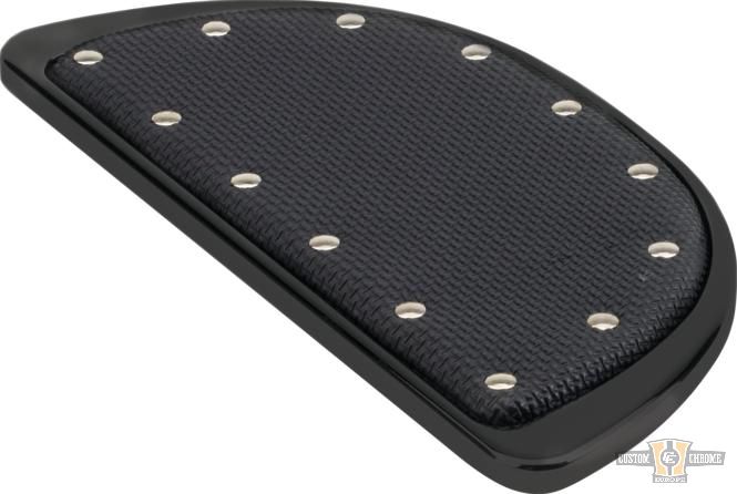 Banana Passenger Floorboards Inserts Black, Powder Coated For Harley-Davidson