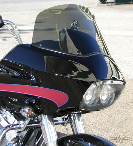 7" High Performance Replacement Windscreen Dark Smoke For Harley-Davidson