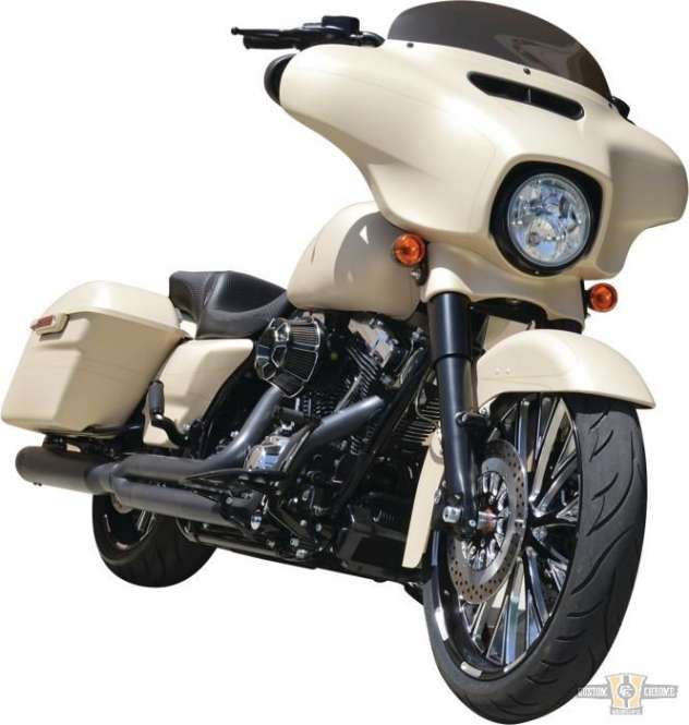 4" Rushmore Replacement Windscreen Dark Smoke For Harley-Davidson