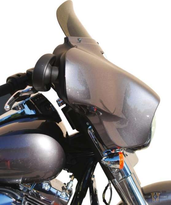 7" Rushmore Replacement Windscreen Dark Smoke For Harley-Davidson