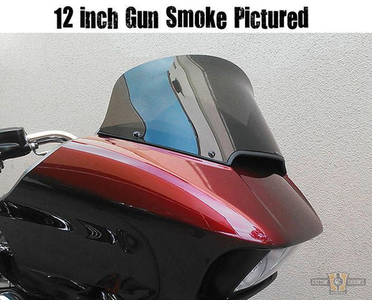 9" Rushmore Replacement Windscreen Dark Smoke For Harley-Davidson