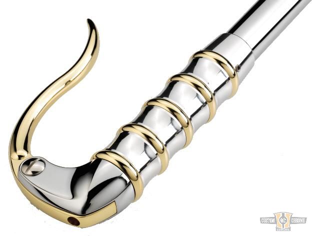 Retro Inverted Hand Control Replacement Lever Chrome For Harley-Davidson