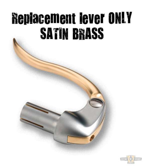 Retro Hand Control Replacement Lever Satin For Harley-Davidson