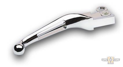 Ergonomic 2-Slot Hand Control Replacement Lever Black For Harley-Davidson