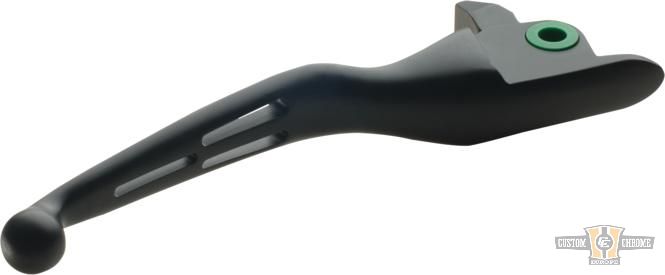 Ergonomic 3-Slot Hand Control Replacement Lever Black For Harley-Davidson