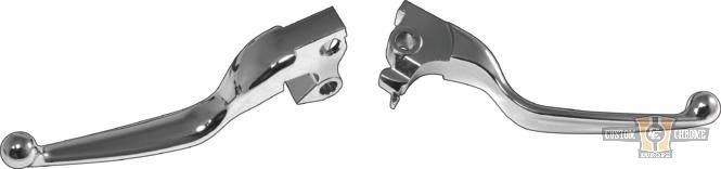 Smooth Hand Control Replacement Lever Chrome For Harley-Davidson