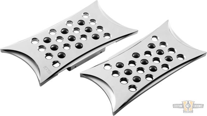 Battistini Passenger Florboards Chrome For Harley-Davidson