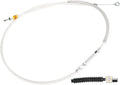 Platinum Series Clutch Cable Stainless Steel Clear Coated Chrome Look 30" For Harley-Davidson