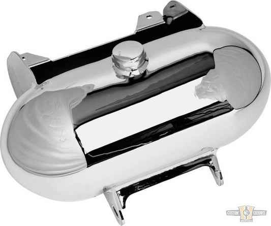 Domed Side-fill Custom Oil Tank Chrome For Harley-Davidson