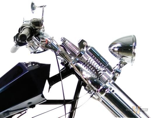 Low Springer Headlight Bracket Chrome For Harley-Davidson