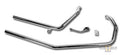 Upsweept Drag Pipes Exhaust Chrome For Harley-Davidson