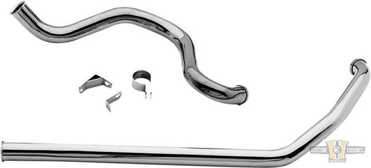 Independent Dual Header for Touring Chrome For Harley-Davidson