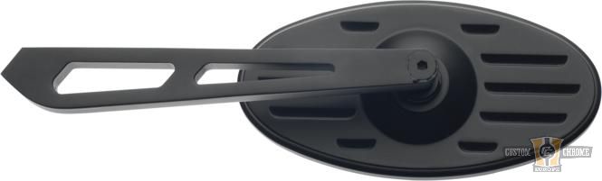 Custom Oval Mirror Black For Harley-Davidson