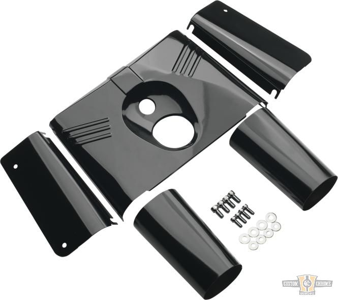 5-Piece Fork Tins for FL Softail Models Black For Harley-Davidson