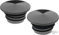 Peaked Low Profile Stainless Steel Gas Cap Set Black For Harley-Davidson