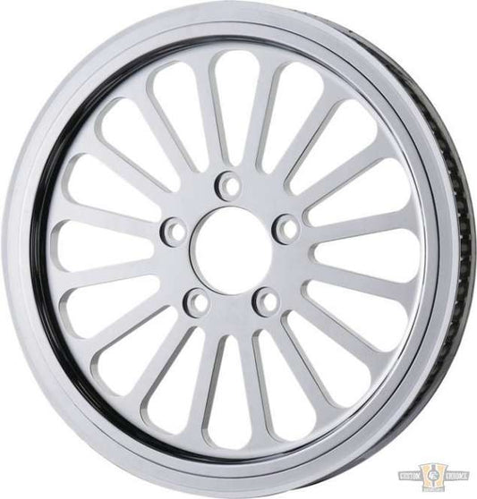 Super Spoke Pulley Chrome 1" 68.0 teeth For Harley-Davidson