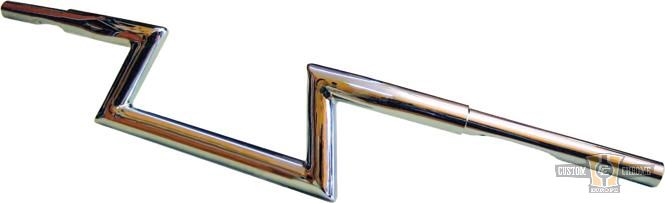 120 Z-Bar 1 1/4" Handlebar with 1 1/4" Handlebar Clamp For Harley-Davidson
