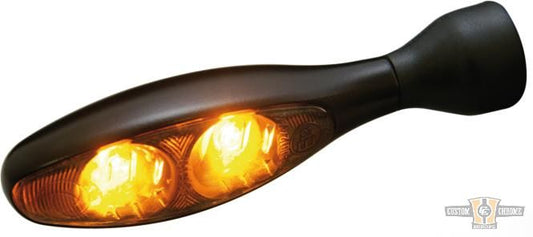 Micro 1000 Dark LED Turn Signal Black Tinted LED For Harley-Davidson