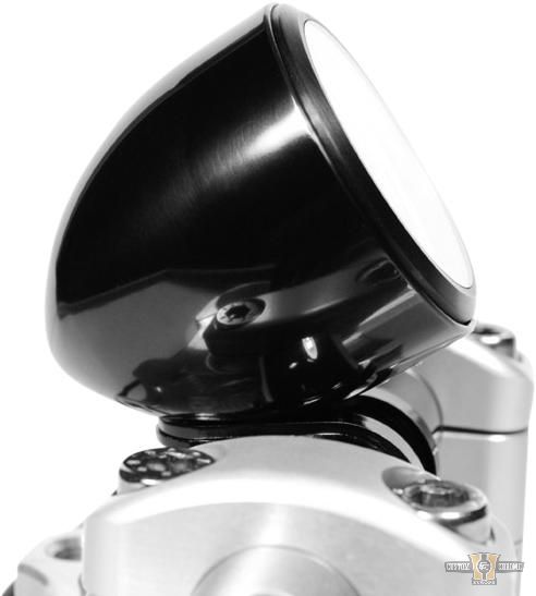 mst Streamline Gauge Cup Housing Black Anodized For Harley-Davidson