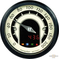 mst speedster Speedometer Black 49.0 mm For Harley-Davidson