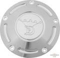 Crown Logo Derby Cover Polished For Harley-Davidson